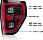 LED Tail Lights Assembly Compatible with 2009-2014 Ford F150