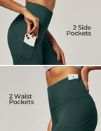 Leggings with 4 Pockets for Women Tummy Control Workout Yoga Pants