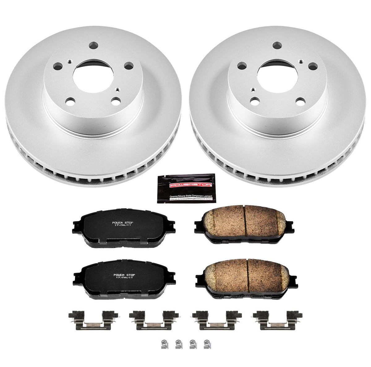 PowerStop Z17 Brake Pad & Fully Coated Rotor Kit Front CRK5431