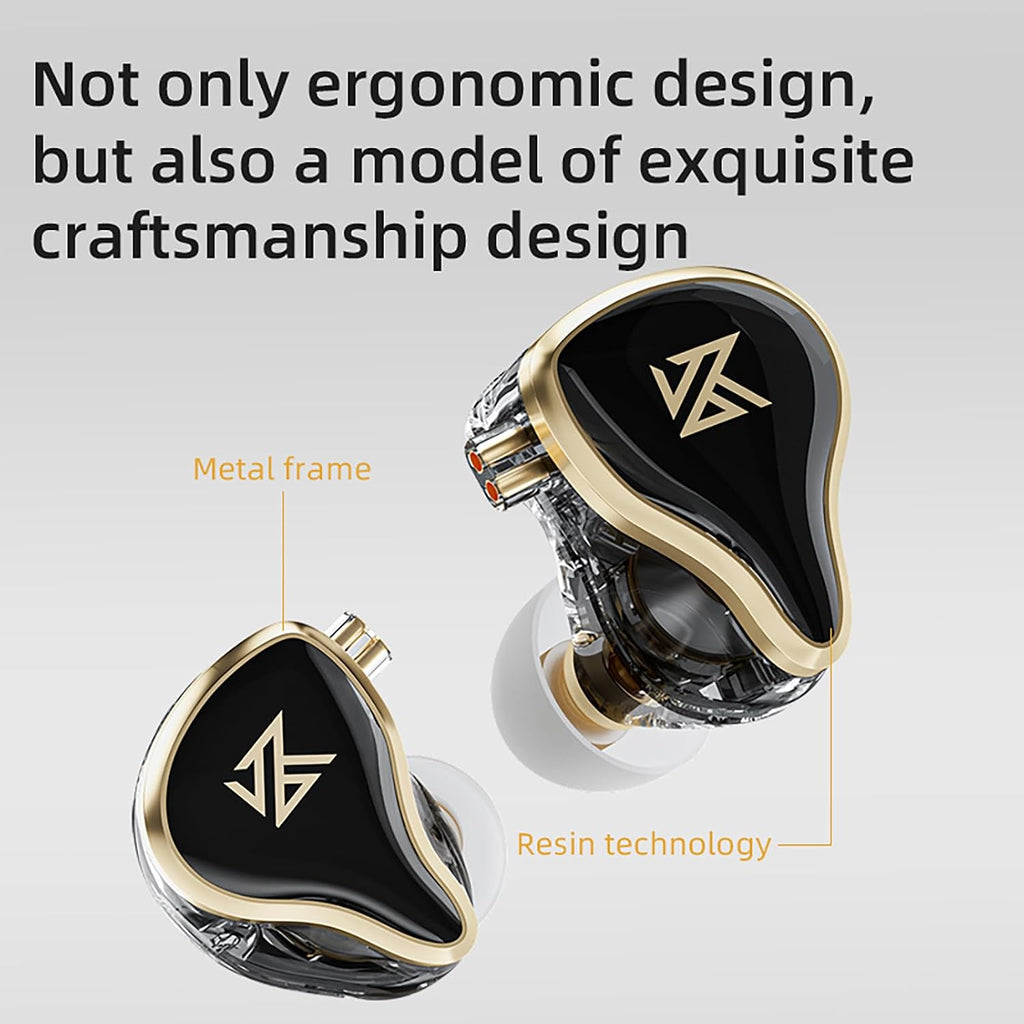 KZ ZAS in Ear Monitor Headphones 16 Units 7BA 1DD Hybrid Drivers HiFi IEM Earphones High Clarity Wired Earbuds for