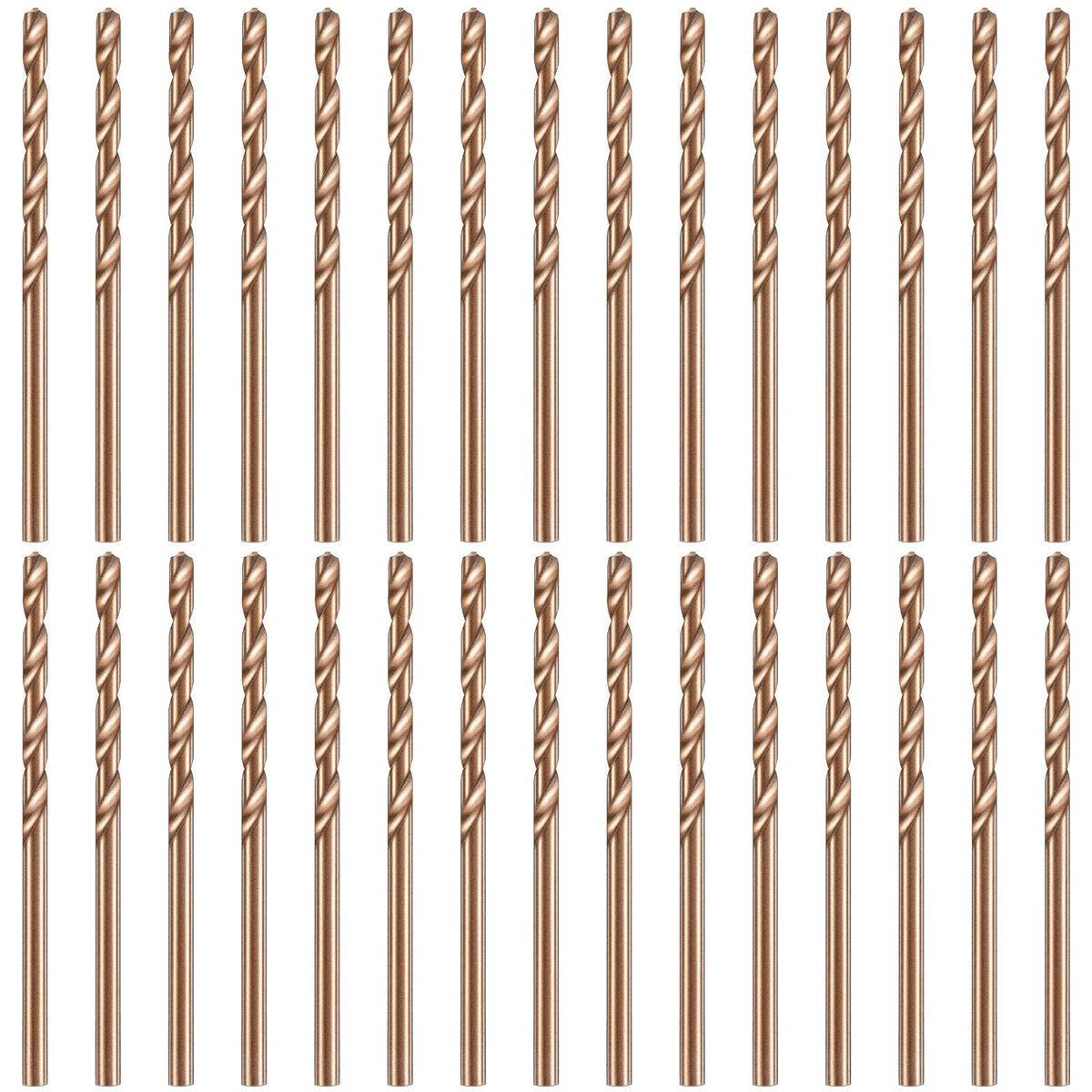 Mudder 30 Pcs 1/8" Drill Bit M35 High Speed Cobalt Drill Bit