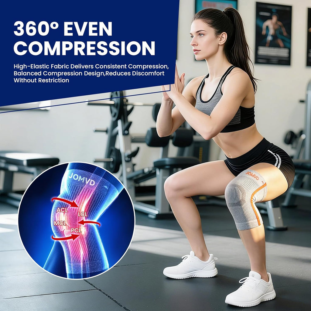 Compression Knee Brace for Arthritis Pain, Meniscus Tear, Swelling