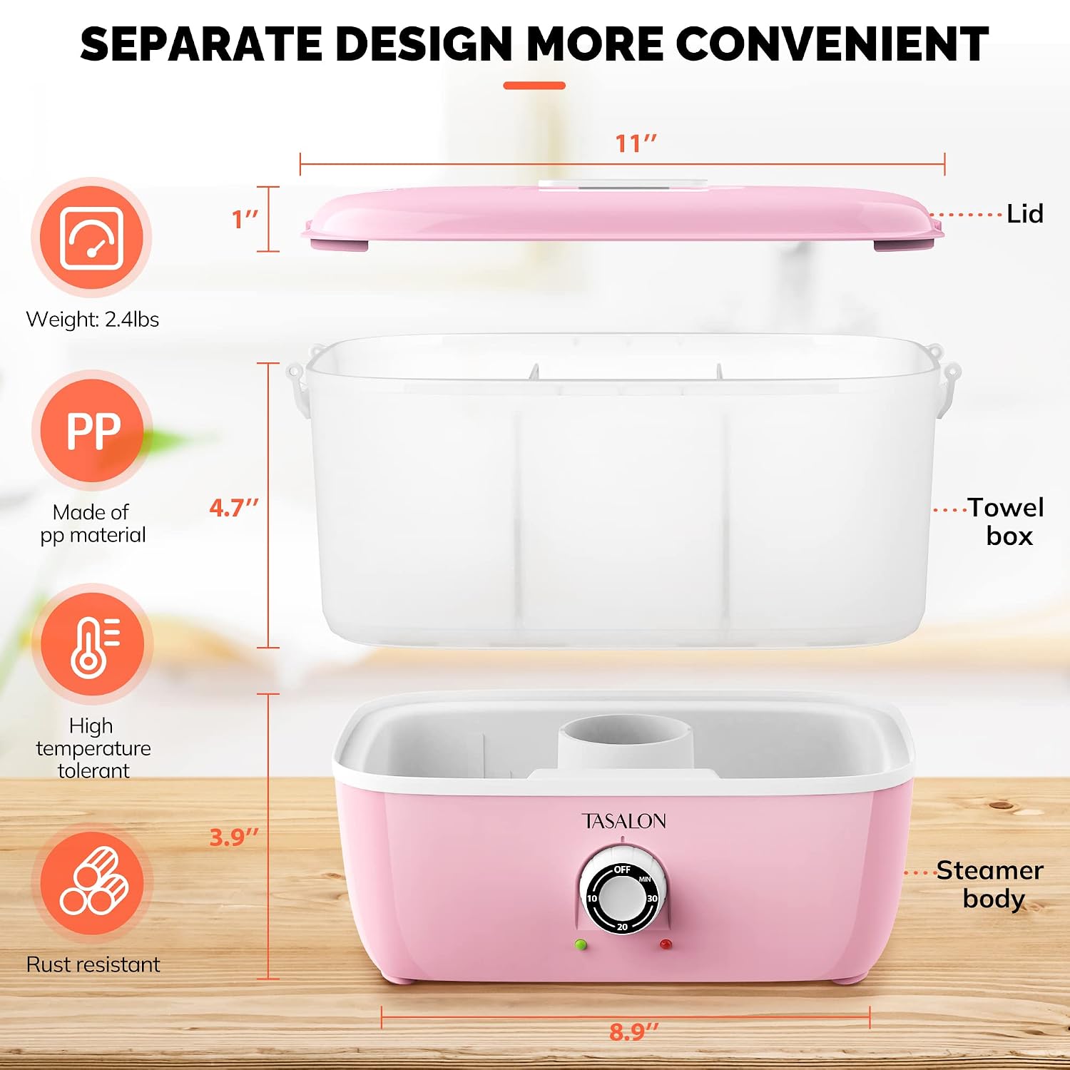 Hot Towel Steamer for Facials, Hot Towel Warmer Quickly Heats Up in 5 Minutes, Portable Towel Machine Fits 16 Mini