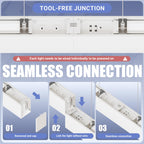 4Pack8FTLEDLinearLights100/90/80/70/60WUpandDownLight