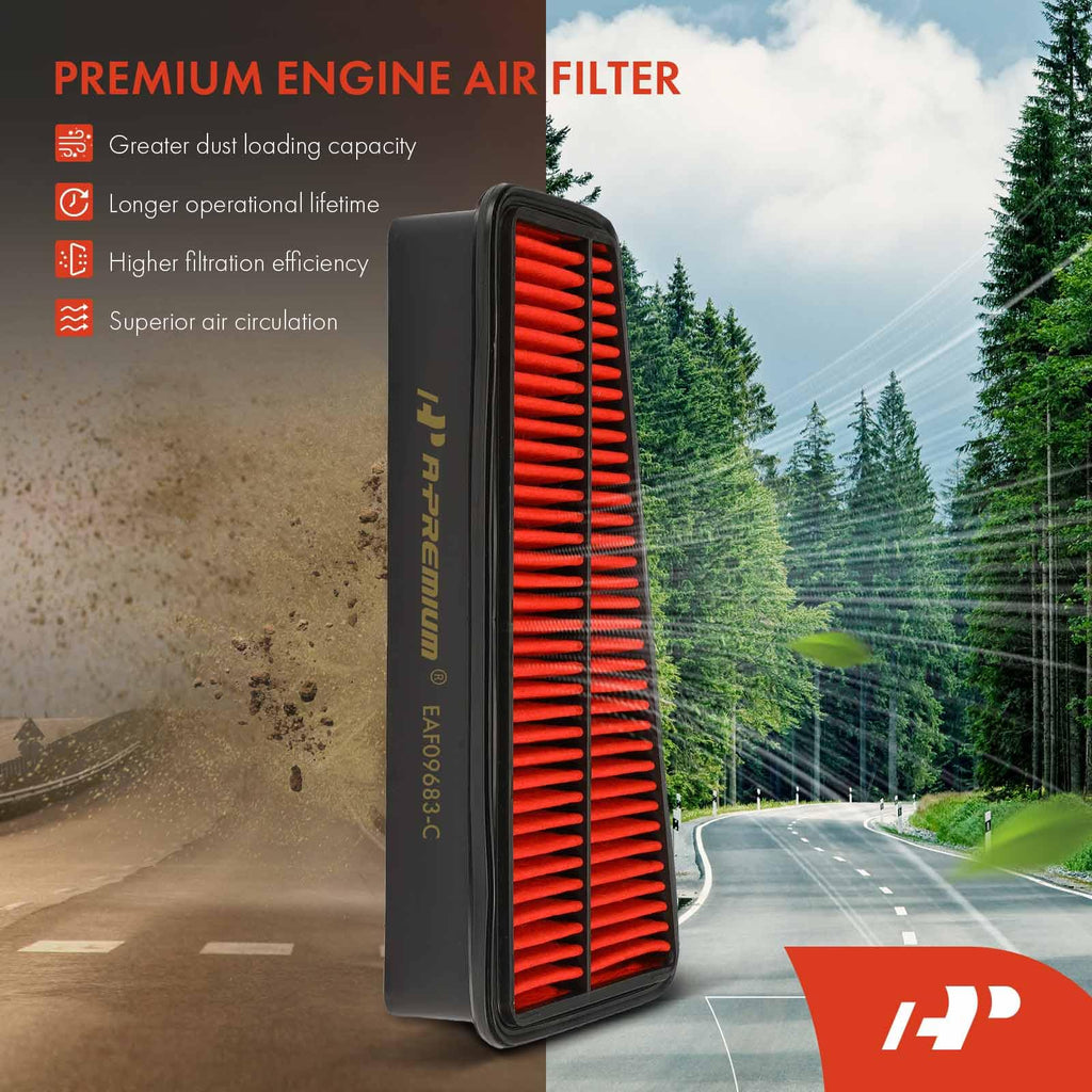 A-Premium 2-PC Pre-oiled Engine Air Filter Compatible with Toyota