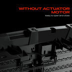 A-Premium Lower Radiator Grille Air Shutter Actuator Compatible with Ford