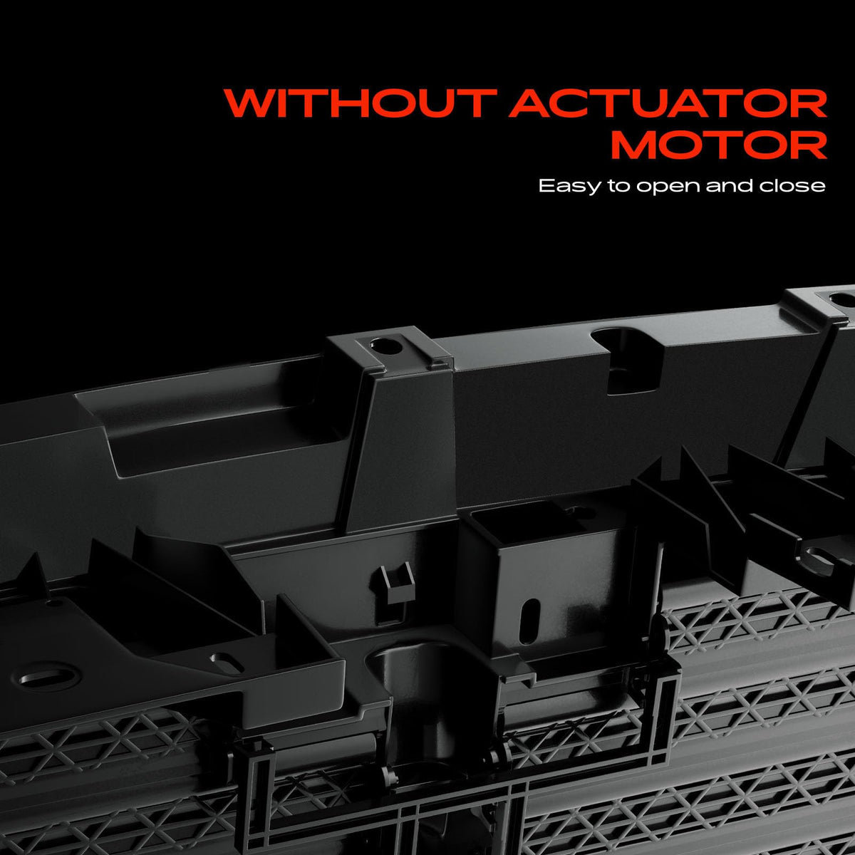 A-Premium Lower Radiator Grille Air Shutter Actuator Compatible with Ford