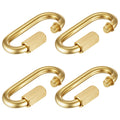 Otoolling 4 Pack Brass Quick Link Chain Connector Threaded, 1/4'' Inch