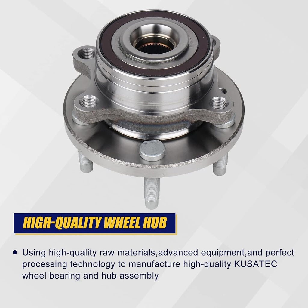 KUSATEC 512460 Front/Rear Wheel Bearing and Hub Assembly