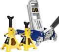 3 Ton Floor Jack Full Aluminum Lightweight Low Profile Car Jack 3 Ton Jack Stand with Double Locking and Large Foot Base