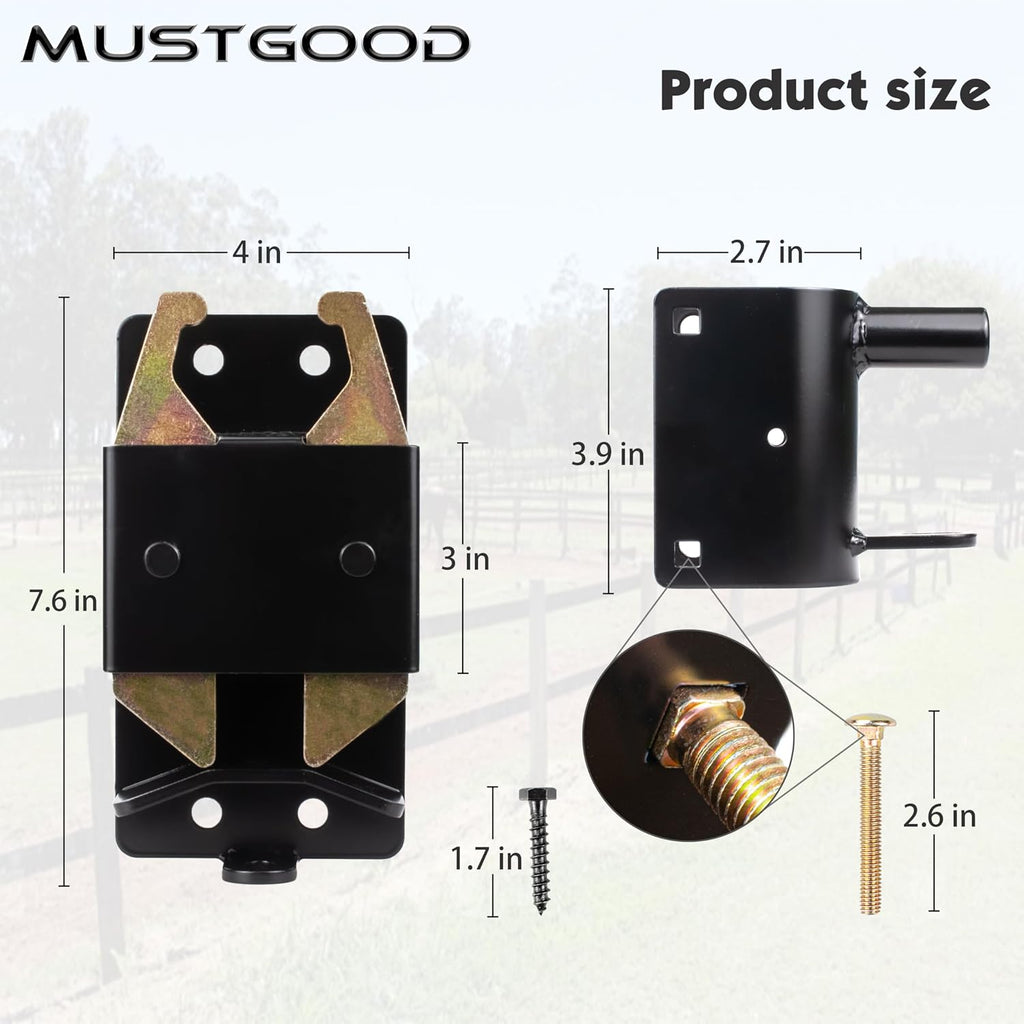 Heavy Duty Farm Gate Latch 2 Way Gate Latch Perfect for Farms, Pastures, and Ranches