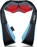 Fathers Day Dad Gifts, Shiatsu Back Shoulder and Neck Massager with Heat, Electric Deep Tissue 4D Kneading Massage