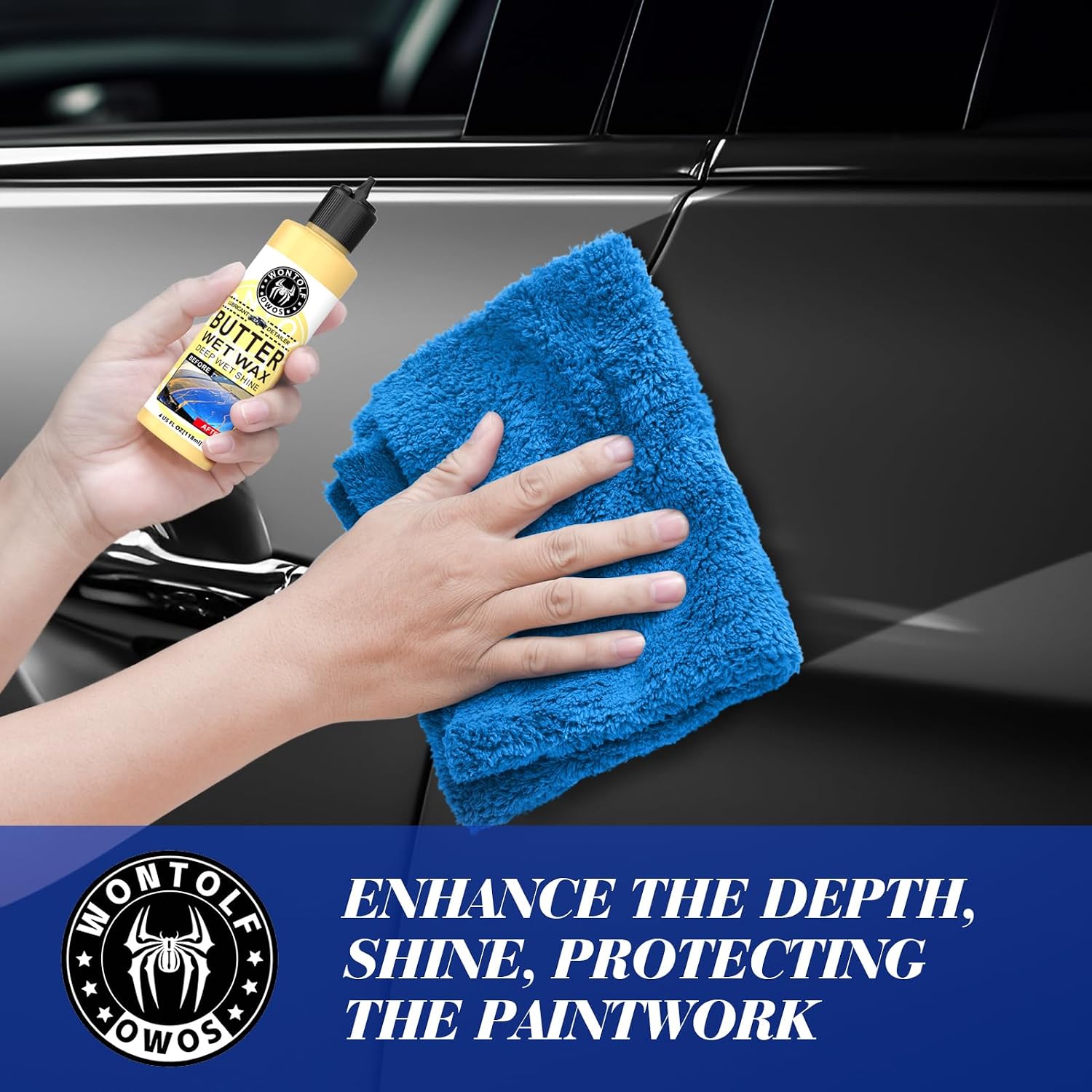 Complete Car Clay Bar Auto Detailing Kit, Clay Luber, Butter Wet Wax, Car Wash Soap - Premium Grade Clay System Car