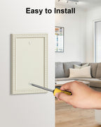 2-Pack Pearls Unbreakable Polycarbonate Blank Outlet Cover Wall Plate