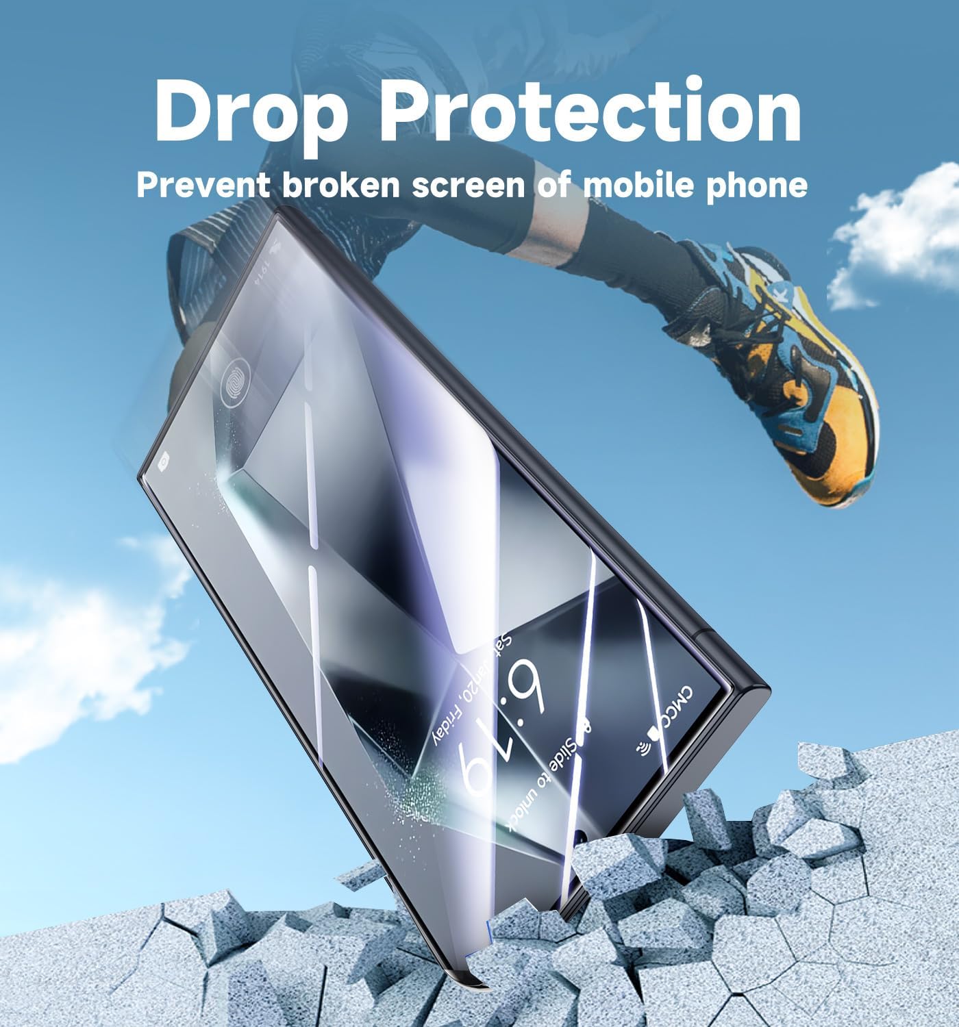 2 Pack for Samsung Galaxy S24 Ultra Tempered Glass Screen Protector, Auto Dust-Elimination Installation, Bubble Free