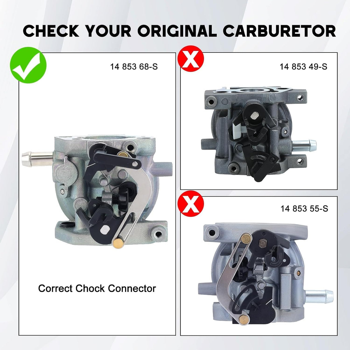 XT675 Carburetor for Kohler 6.75 149CC Push Mower Replace 1485368S