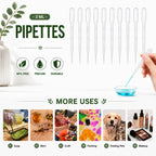200PCS 3ml Disposable Plastic Transfer Pipettes for Oil Lab Art