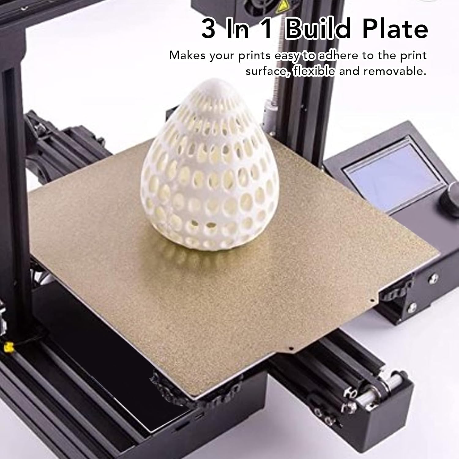 200x200mm Double Sided PEI Spring Steel Magnetic Build Plate for 3D Printer Bed Adhesion and Easy Print Removal |
