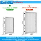 8 Pack Vacuum Cleaner HEPA Filter Replacement for Sears Kenmore EF-2, Replace Part #86880……