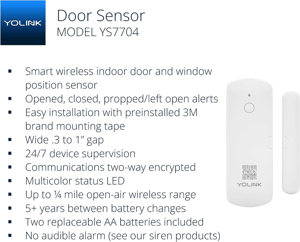 LoRa Smart Door Sensor Starter Kit: - 1/4 Mile Open-Air Range, Door Left-Open Reminders,5 Years Battery Life