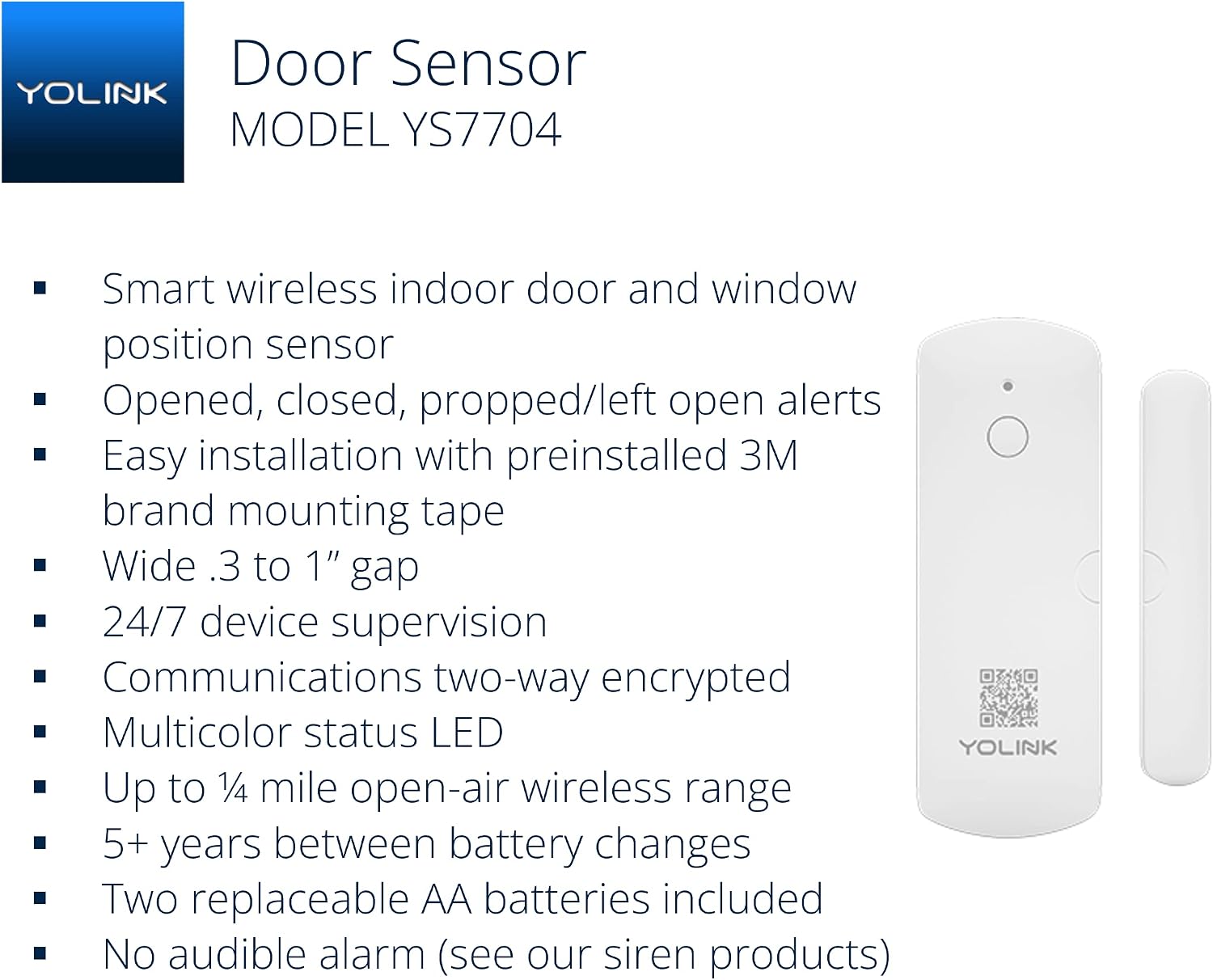 LoRa Smart Door Sensor Starter Kit: - 1/4 Mile Open-Air Range, Door Left-Open Reminders,5 Years Battery Life
