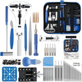 Watch Repair Kit, Professional 208Pcs Watch Battery Replacement | Watchband Link & Back Remover Spring Bar Tool Kit