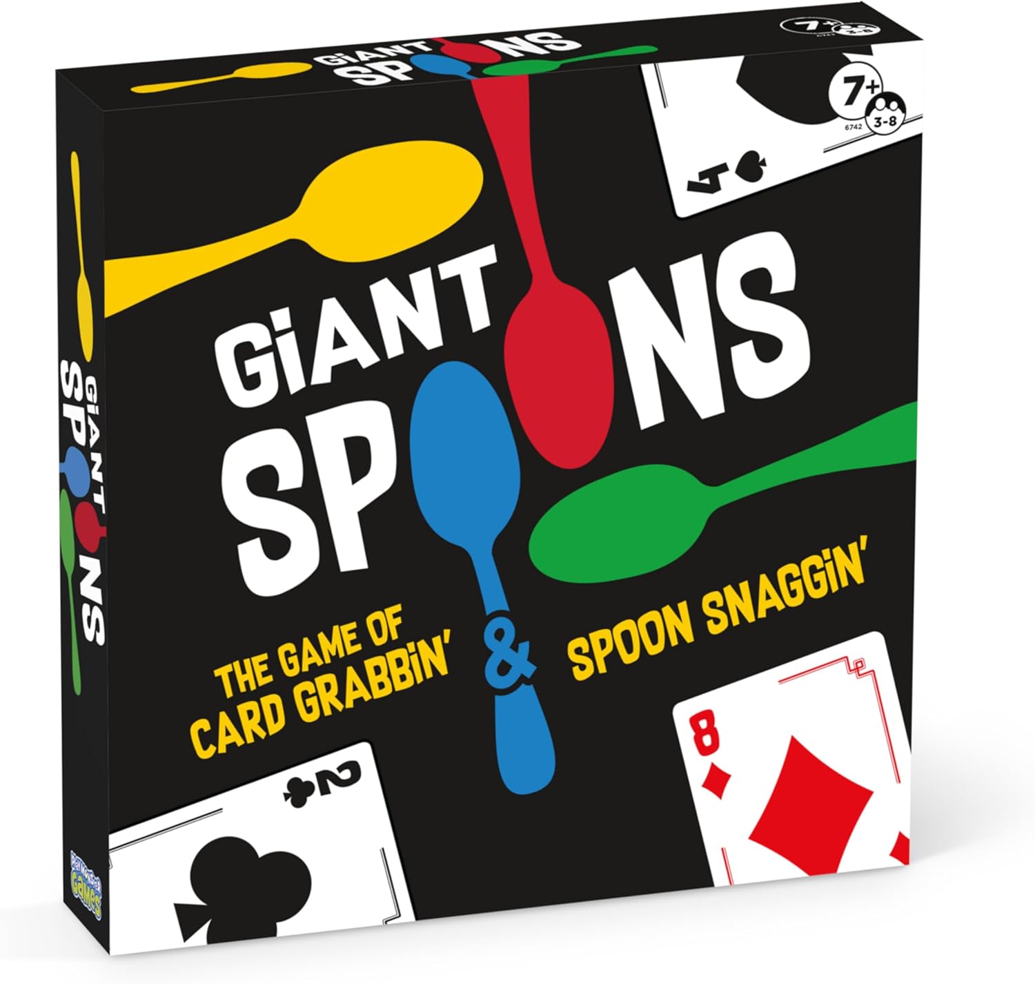 Giant Spoons,Card Games for Kids - Spoons Game,Deck of Cards,Fun Family Games for Kids and Adults, Playing Cards,Game