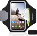 Running Armband for iPhone 17 16 15 14 13 12 Pro Max/Plus/XR/XS, Galaxy S25/S24/S23/S22, with Card Slot & Key