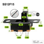 Chanzon SPDT Micro Slide Switch 1p2t 2 Position 150pcs(SS12F15) 5mm Toggle