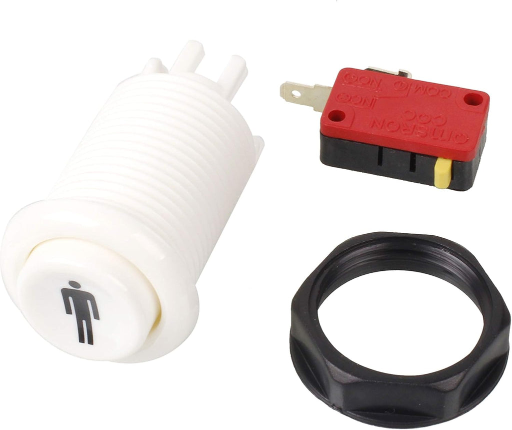 Happ Style 1 Player / 2 Player Start & Home Push Buttons With Micro Switch Compatible For Arcade Machine Games Mame
