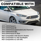 Headlights Assembly Compatible With 2015-2018 Ford Focus Halogen Headlamp