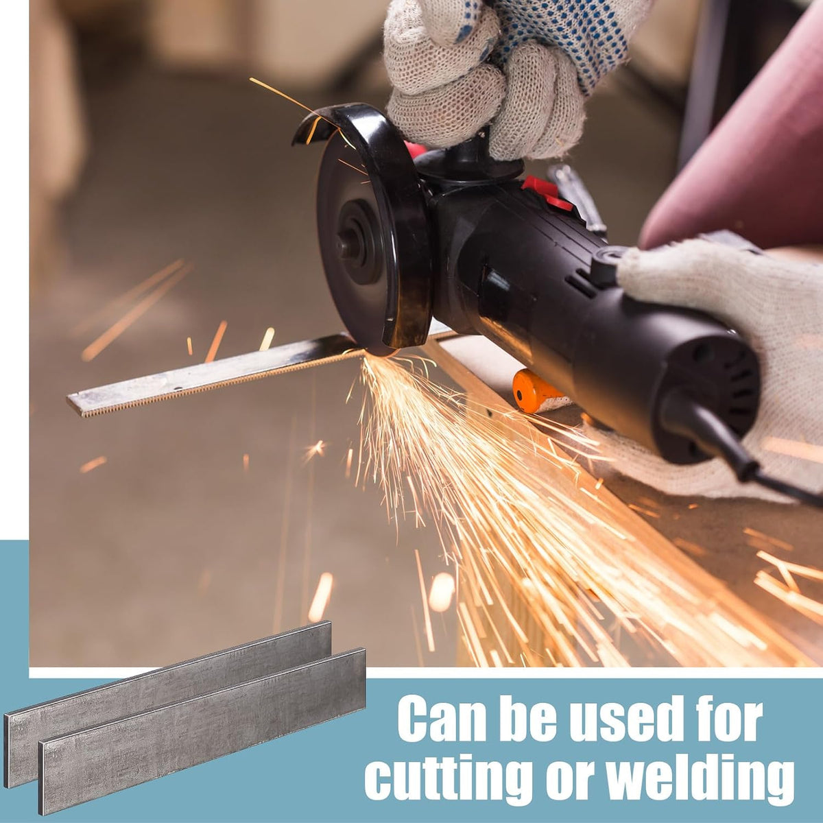 2 Pcs 2" x 1/8"x 12" Flat Steel Bar Metal Stock Mild Steel Plate Weldable A36 Metal Bar for Walls Floors Cars Ships