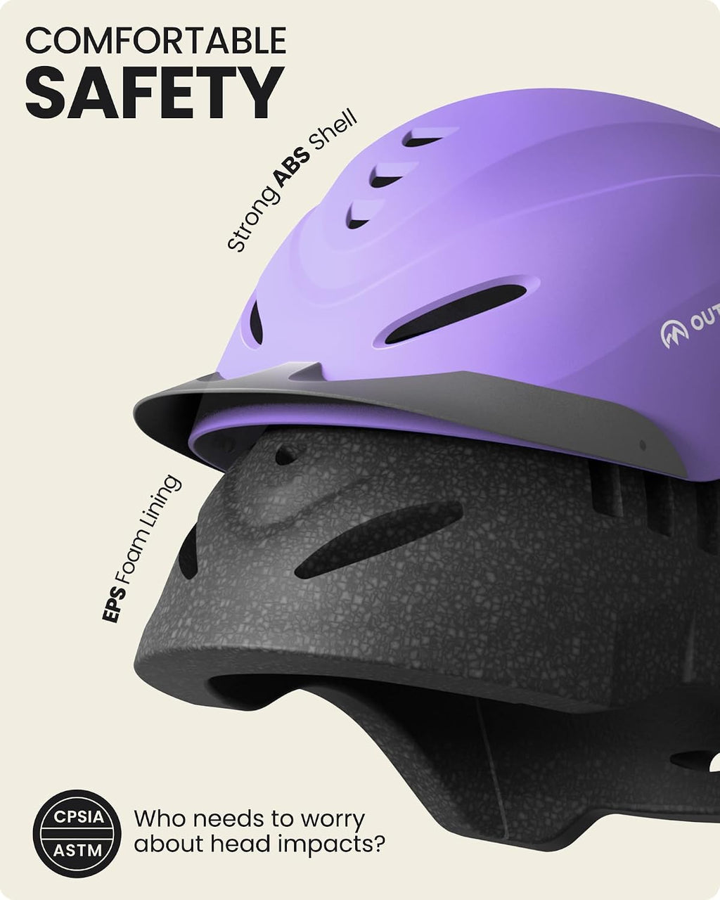 Equestrian Helmet, Breathable Horse Riding Helmet with Visor