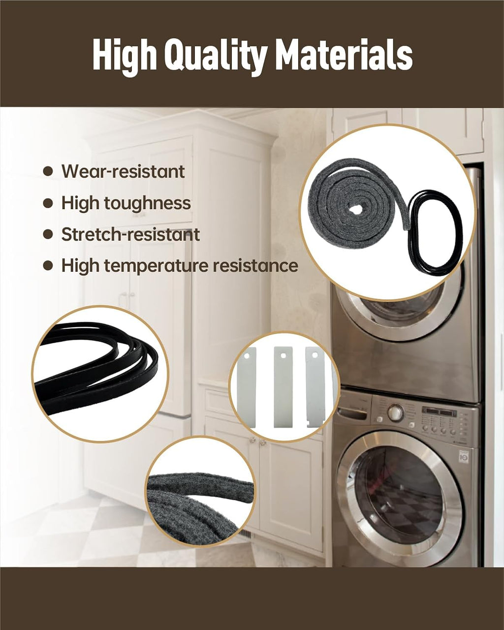 WE00X720 Dryer Slid Kit Fit for GE, Replace WE03X37317 WE03X37318