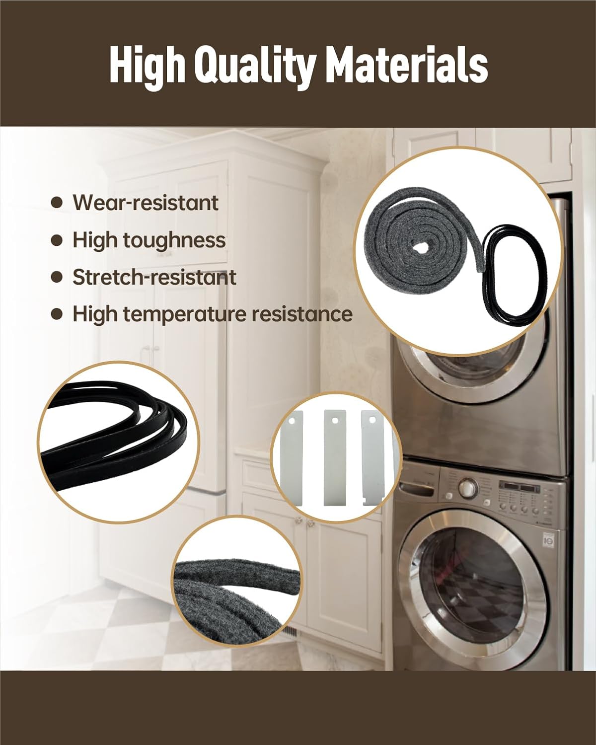 WE00X720 Dryer Slid Kit Fit for GE, Replace WE03X37317 WE03X37318