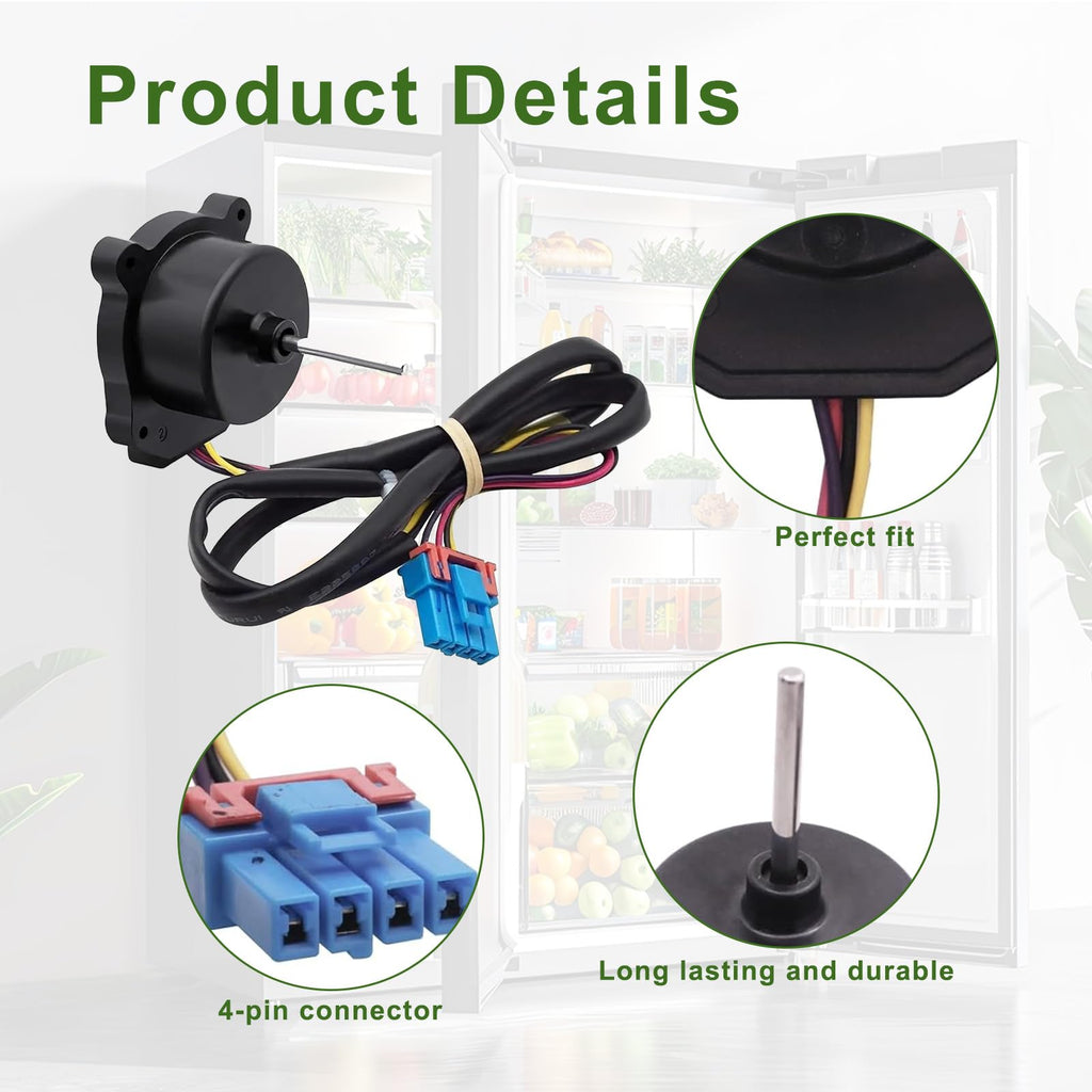 EAU65058502 Refrigerator Condenser Fan Motor Compatible with LG Fridge