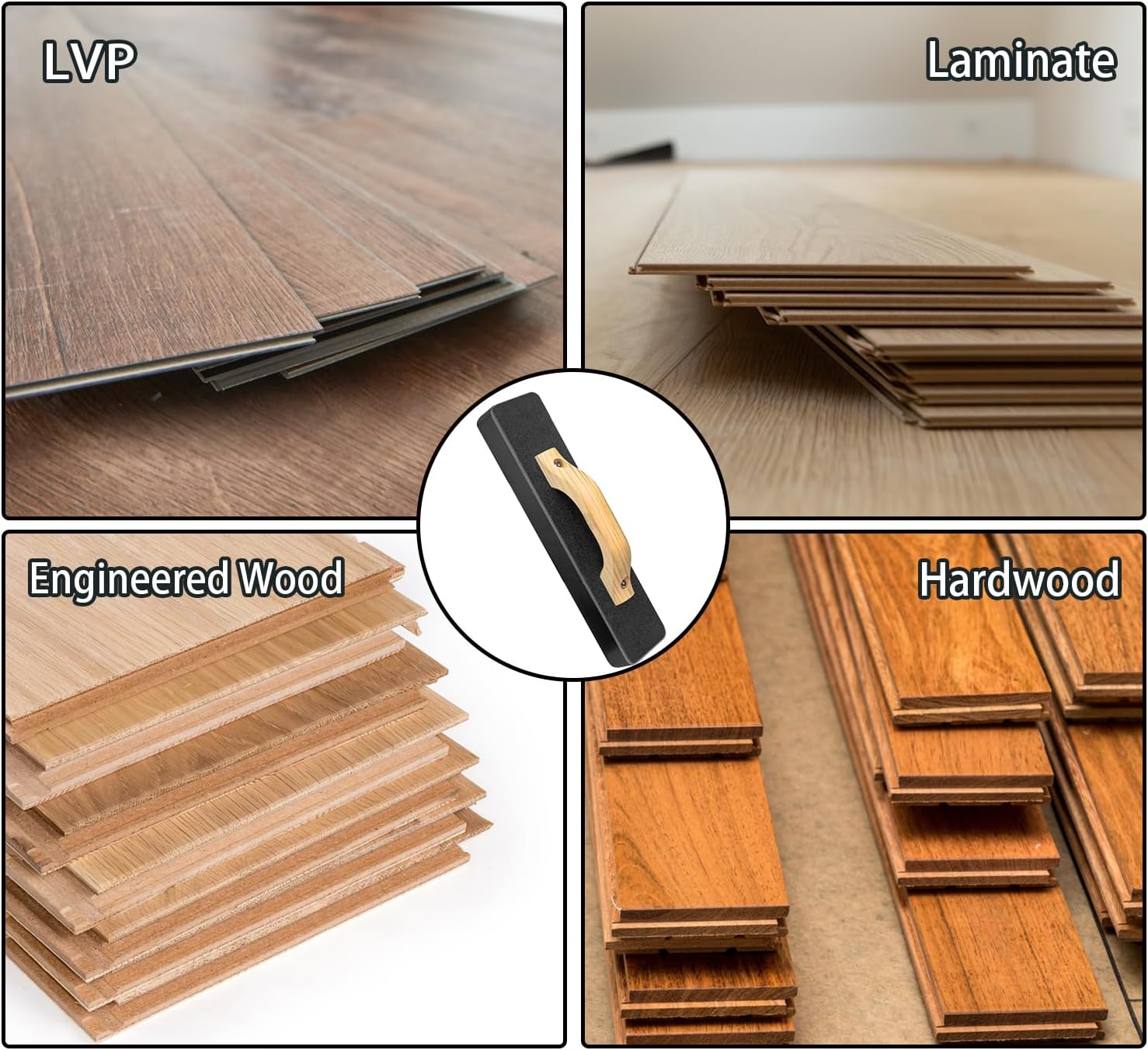 Heavy Tapping Block,Mallet-Free,Tap Floor Directly, Flooring Tools