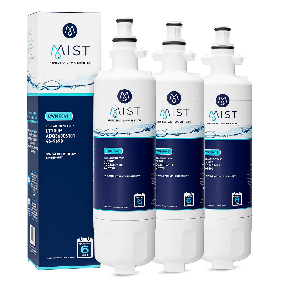 LT700P Water Filter, NSF 42, 3 Pack