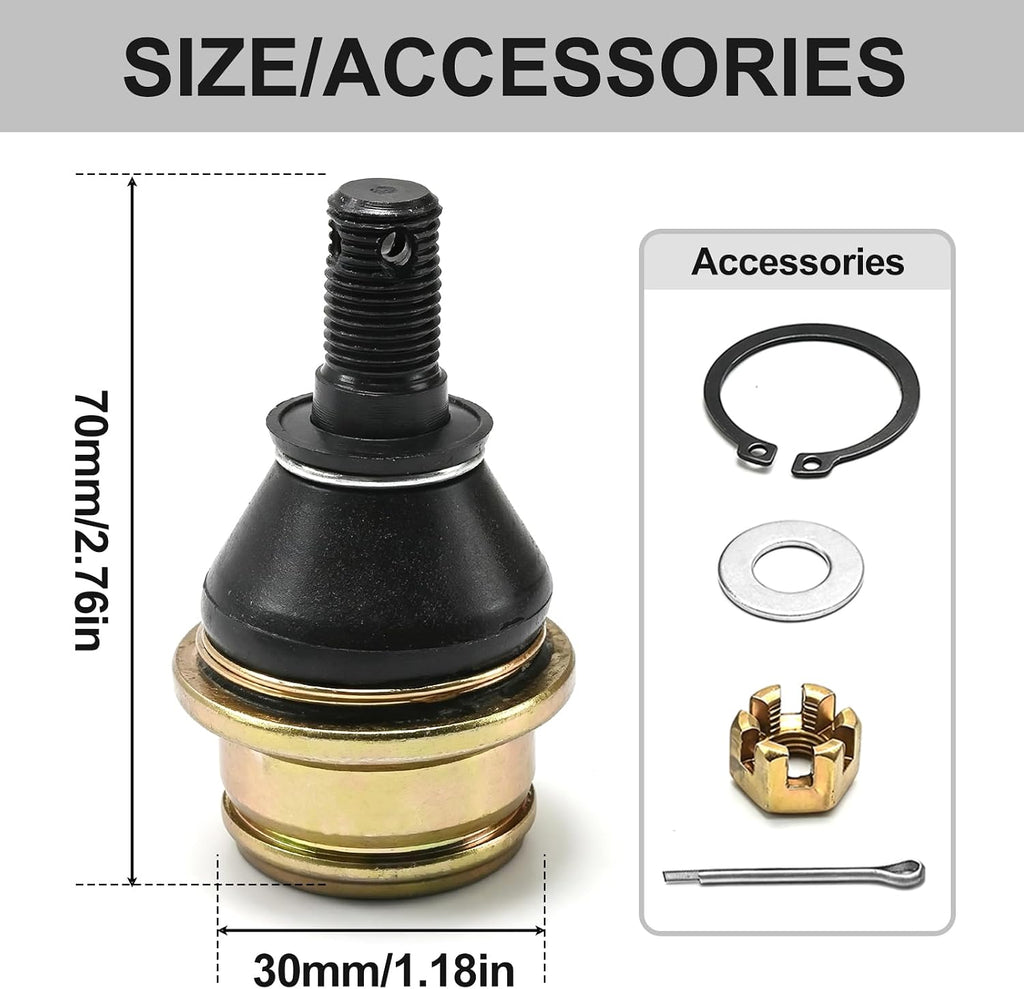 MDEOOSKY Ball Joint 4 Kit For Kawasaki Teryx KFX Mule Brute Force