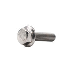 20pcs 1/4"-20 x 1/2" Serrated Flanged Hex Bolts Flange Hexagon Screws, Stainless Steel 18-8 (304), Plain Finish