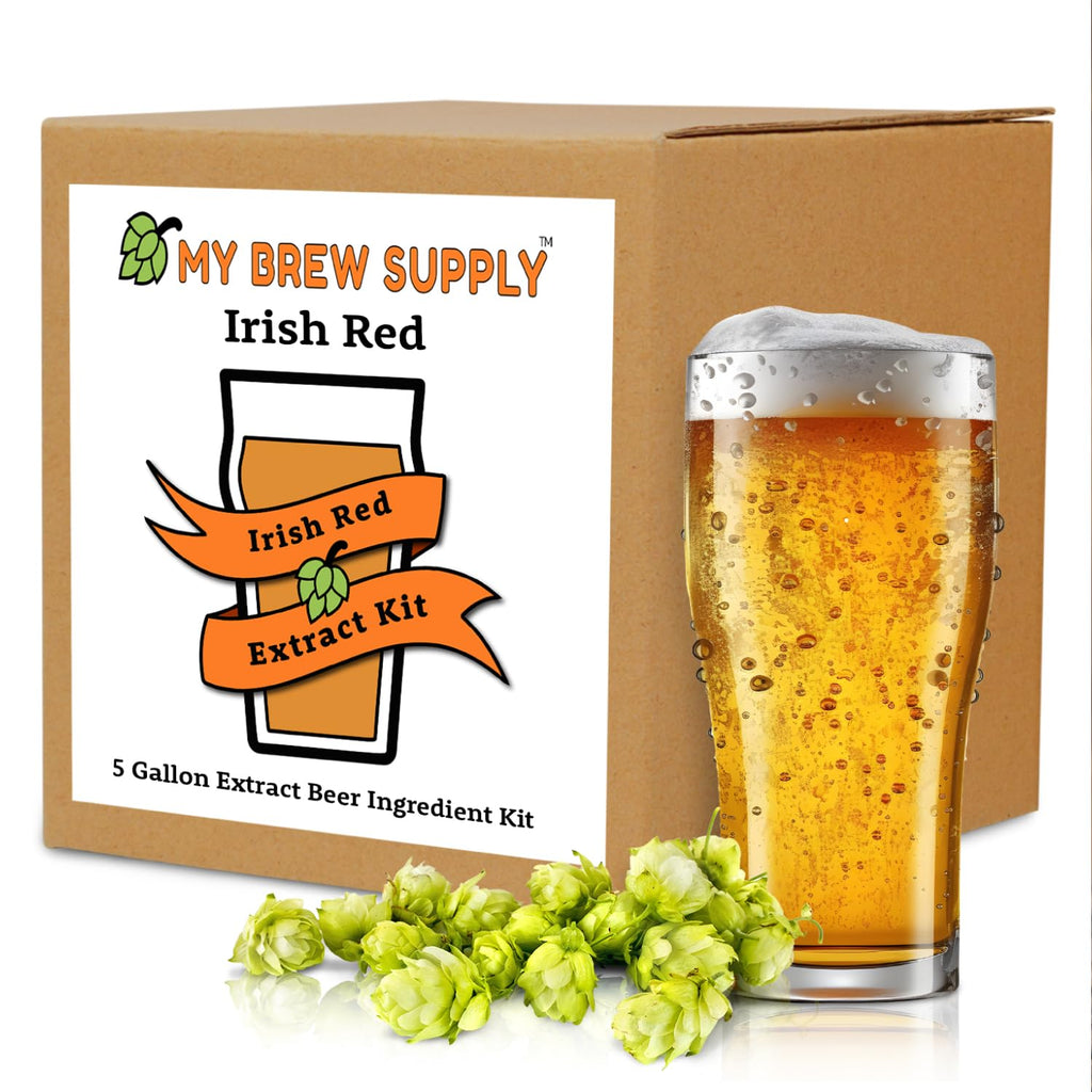 Irish Red Beer Extract Kit | Pale Dry Malt Extract | Caramel 40L & 120L | Roasted Barley | East Kent Goldings Pellet