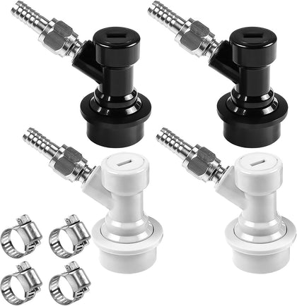 Beer Ball Lock Disconnect Keg Quick Disconnect Set, Corny Keg Connectors | 2 Pcs CO2 and Liquid Ball Lock Keg