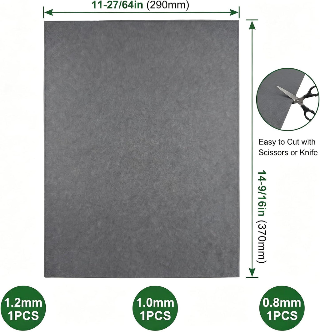 3PCS Non-Asbestos Gasket Material Paper Sheet-0.8mm/1mm/1.2mm