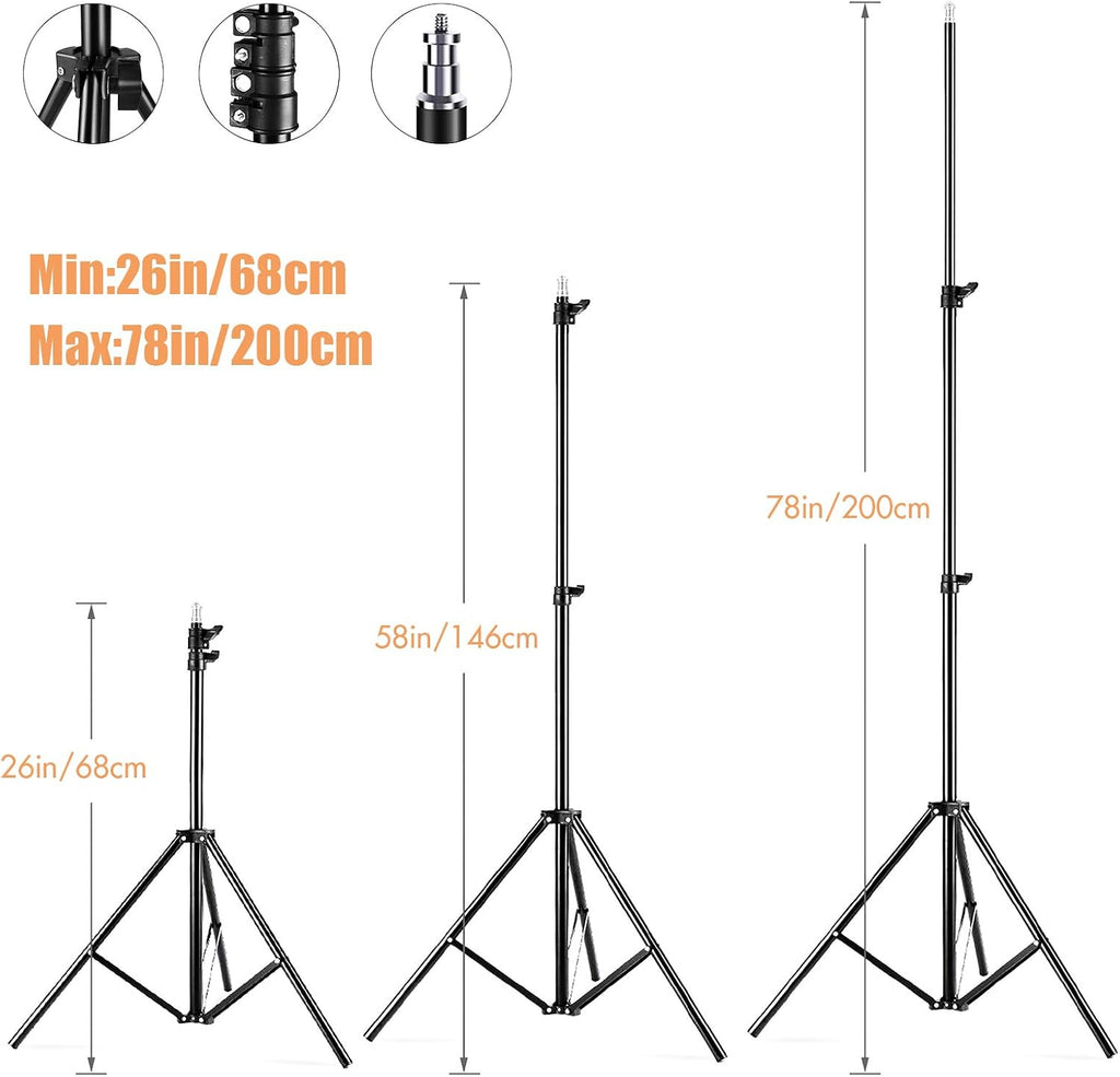 Softbox Photography Lighting Kit Professional Studio Equipment with 20"x28" Softbox, 2800-5700K 85W Bi-Color