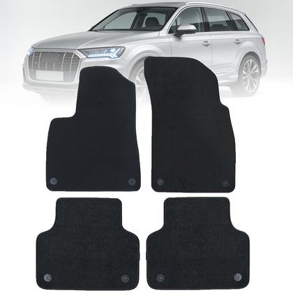 Car Floor Mats Carpet Full Set All-Weather Protect Compatible with Audi Q7 2016 2017 2018 2019 2020 2021 2022 2023