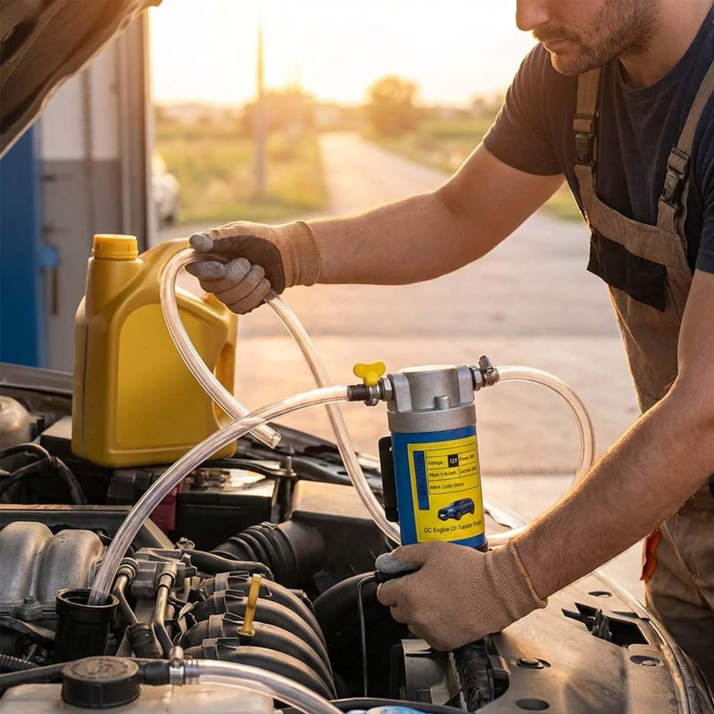 Sakerplus Portable Electric Engine Oil Transfer Pump, Oil Extractor Pump