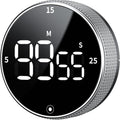 Digital Kitchen Timer, Magnetic Visual Timer with Large LED Display