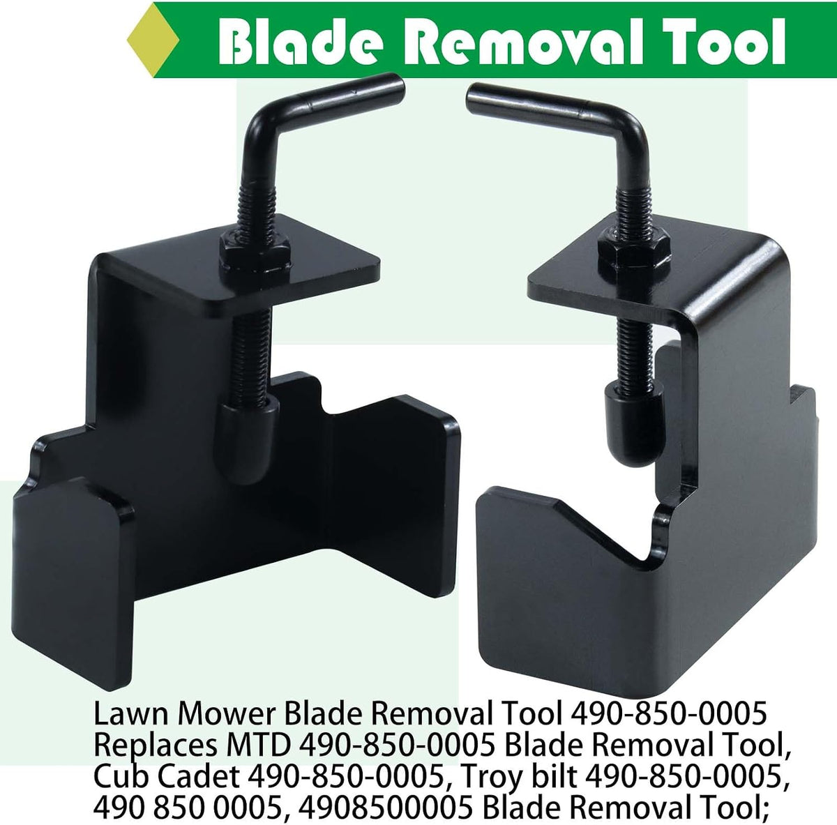 Universal Lawn Mower Blade Holder Removal Tool with Blade Sharpener | Replaces 490-850-0005 Blade Removal Tool, Cub