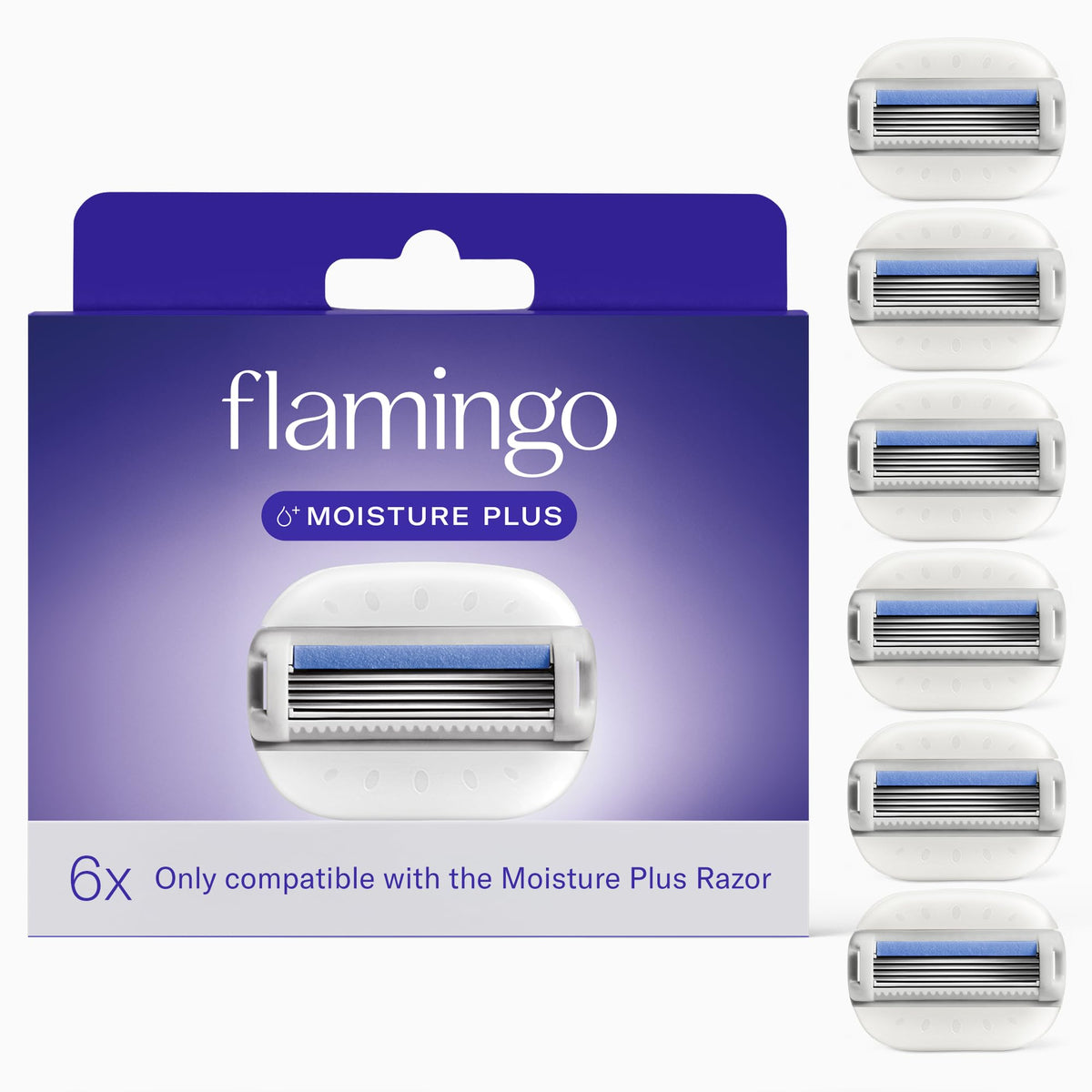 Moisture Plus Razor Blades for Women - 6 Count