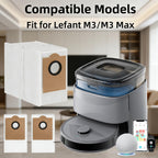 12 Pack Replacement Dust Bags Fit for Lefant M3/M3 Max Robot Vacuum